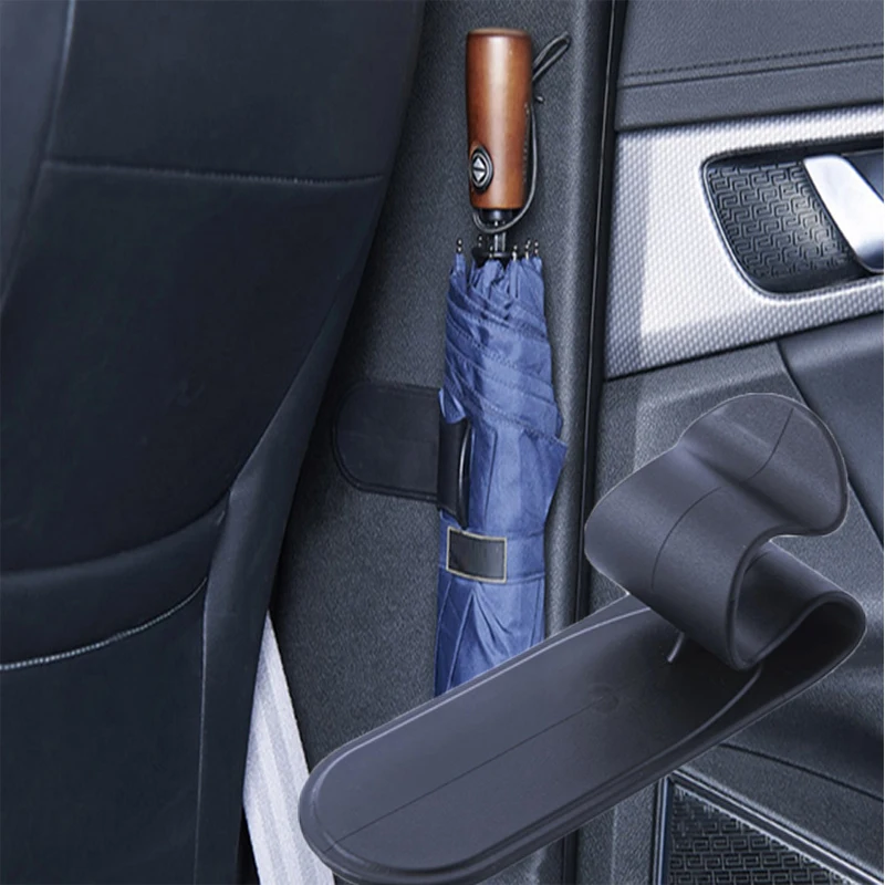 

2pcs Multifunction Hook Car Umbrella Hook Clip for Tesla Model 3 Model S Model X Model Y Adhesive Hanging Storage Buckle Rack