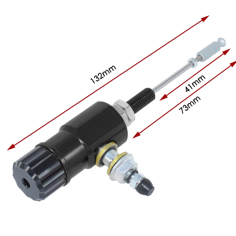 M10x1.25mm Universal Motorcycle Hydraulic Clutch Master Cylinder Rod Brake Pump Aluminum With 12.7mm 14mm Piston