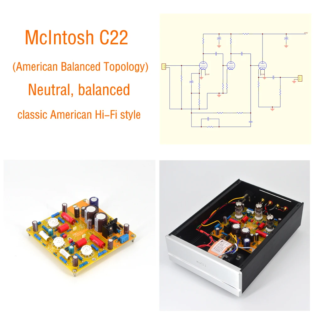 Klassischer MM-Röhren-Phono-Vorverstärker, Hi-Fi Analog-Vinyl-Plattenspieler Audio-Vorverstärker, Optional mit EAR834/C22/M7/ANK-L2 Schaltung – Detail 5