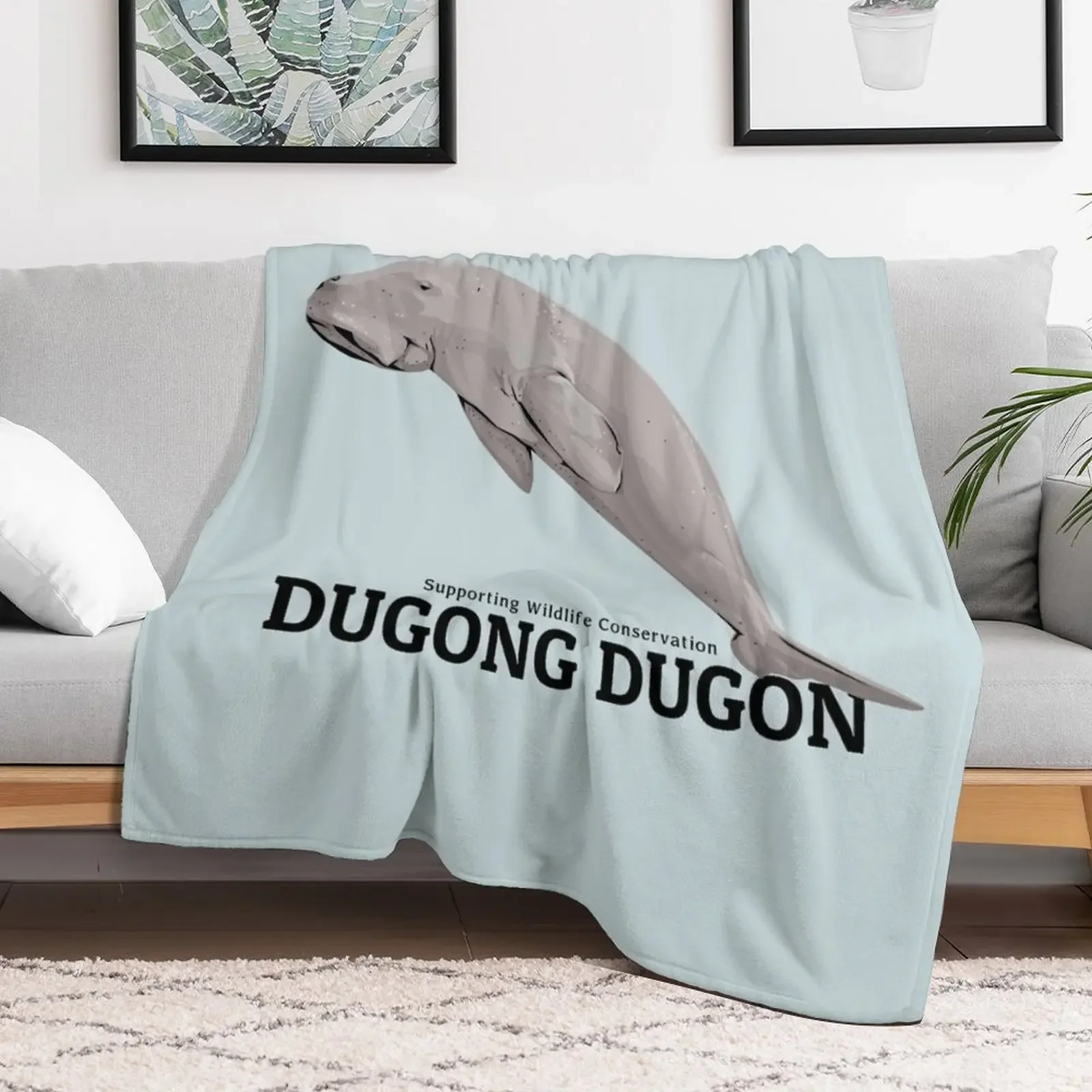 Dugong Dugon Conservation Throw Blanket blankets and throws Thermals For Travel Blankets For Bed Furrys Blankets