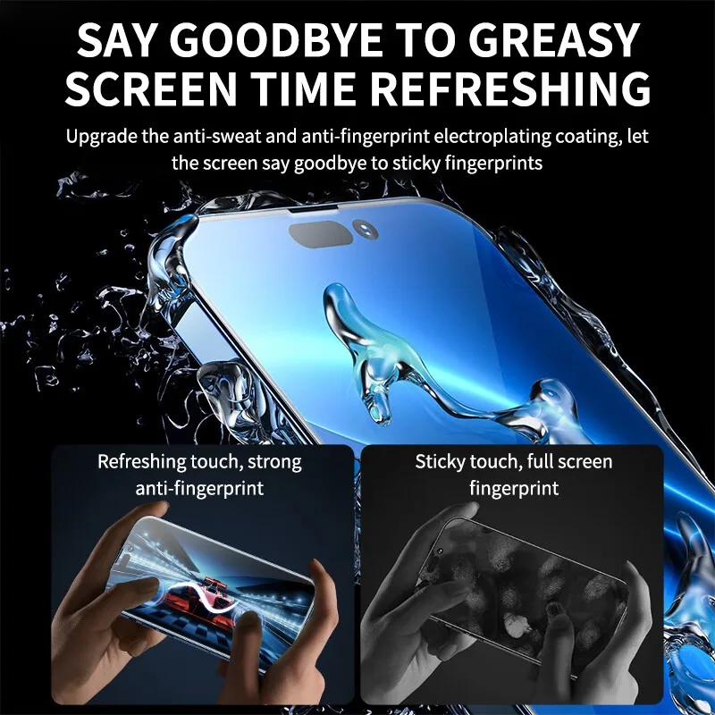 2 sztuki HD Anti-peeping Tempered Glass dla iPhone 14 Pro Max 13 12 Mini 11 Pro XS XR Screen Protector dla iPhone 8 7 14Plus Glass — zdjęcie 3