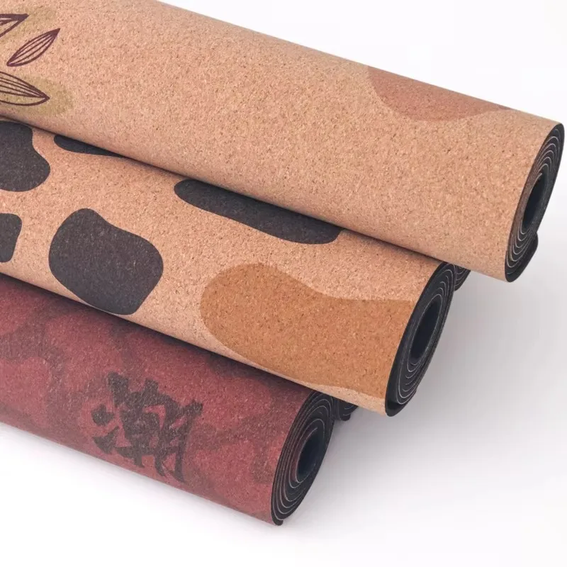 YTYIN OEM Design Your Own Cork Rubber Foldable Yoga Mat