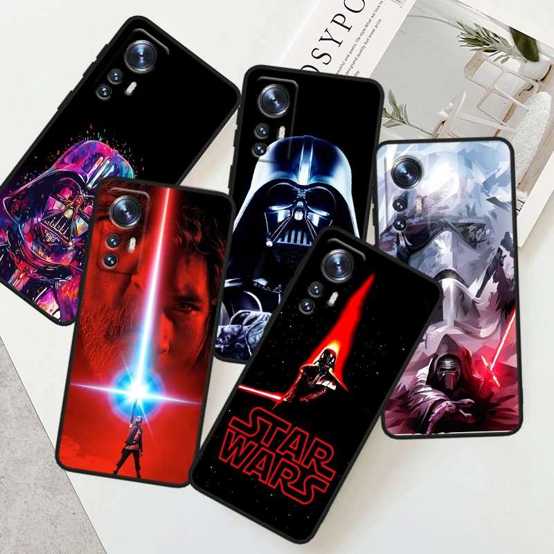 S-tar W-ars Darth Vader Yodas BB8 For Xiaomi Mi 14 13 12T 12S 12X 12 11i 11X 11T 11 Ultra Lite Pro Soft Silicone Black