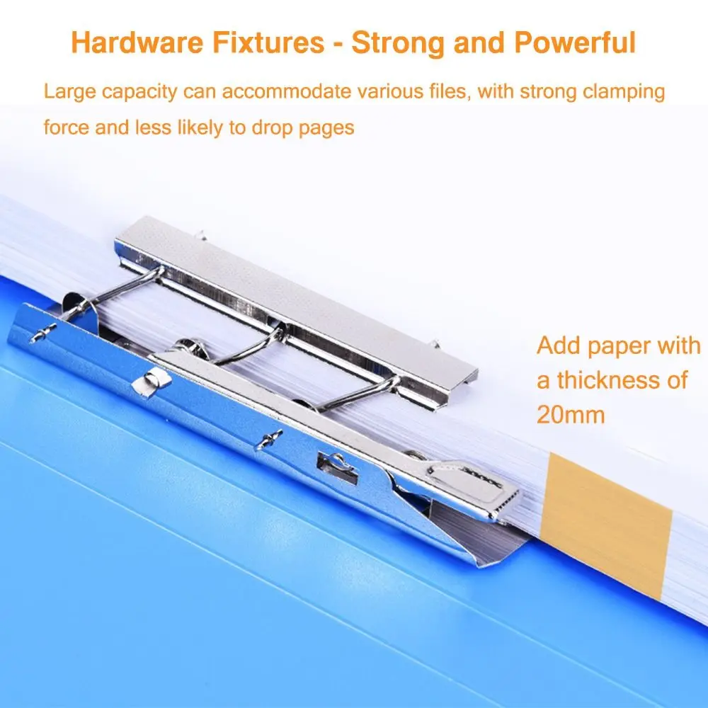 Creative PP A4 File Folder Single Clip/Double Clips Color Archives Binder Thickened File Bag Student Gift