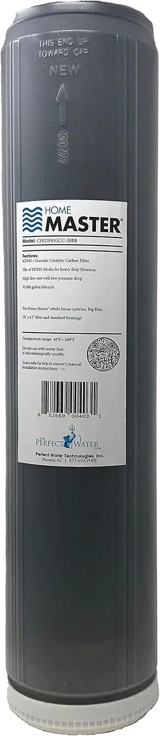 Filtro de hierro de repuesto para toda la casa, flujo Radial de 15GPM, filtros solubles en hierro, manganeso, azufre H2S, Up