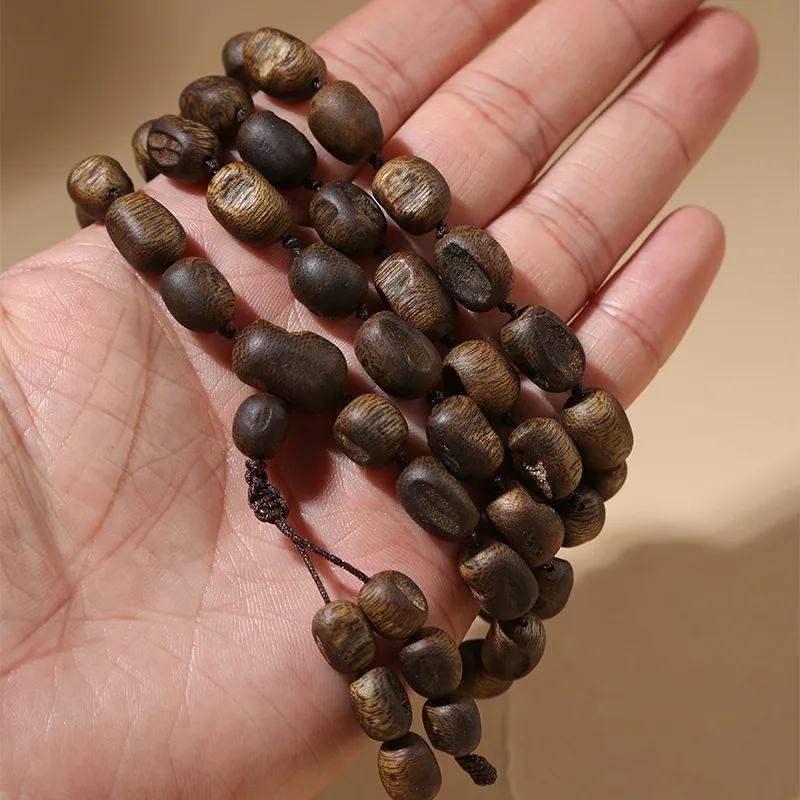 Agarwood bracelet 59 multi-circle men's wooden rosary beads sandalwood Buddha beads