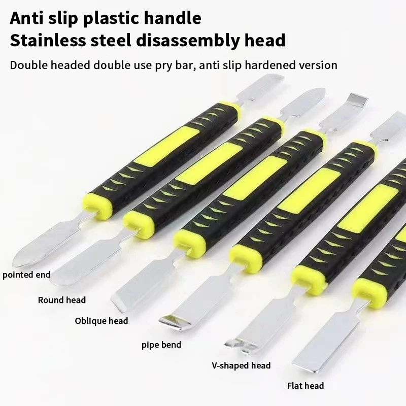 

6Pcs Metal Pry Bar Set Pry Bay Disassembly Battery Screen Frame Flat Pry Bar Injection Molding Repair Tool