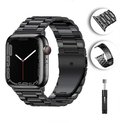 Metal strap For Apple watch band 49mm 45mm 41mm 44mm 40mm 38 42mm stainless steel smart watch wristband iwatch Ultra 8 7 6 5 SE