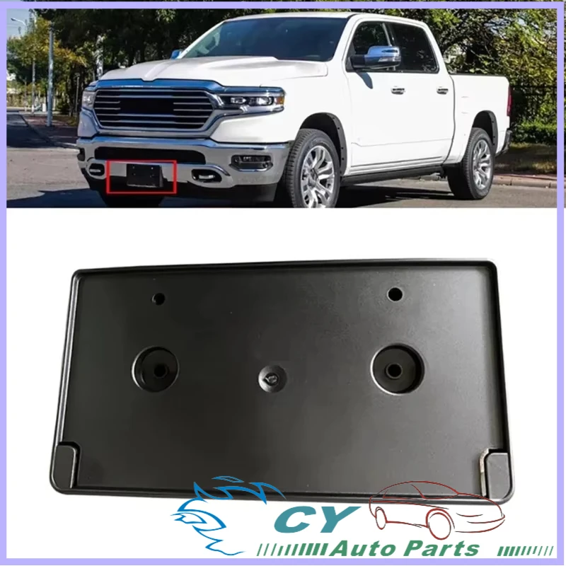 

For Dodge Ram 1500 (2019-2024) Front Bumper License Plate Bracket Cover - Part Number 68274215AE