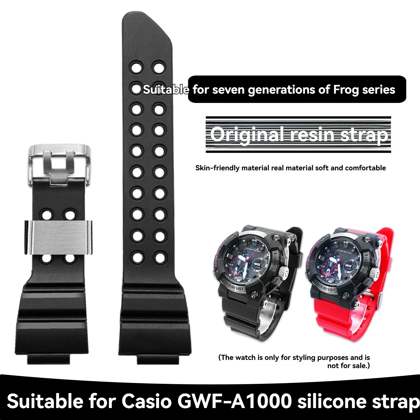 For Casio 5623 Movement 7th Generation G-Shock GWF-A1000 Watch: Genuine Outdoor Water-Resistant Resin and Silicone Men's Strap