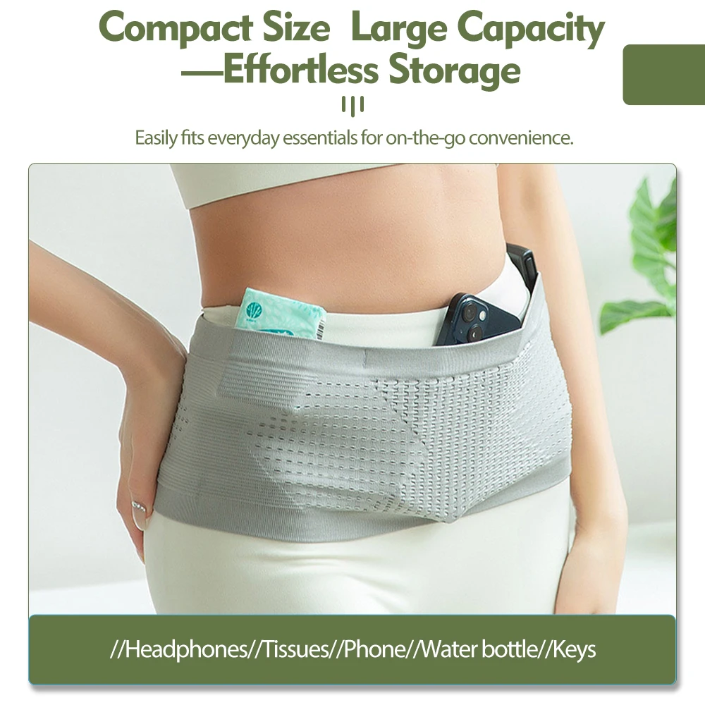 Sac de taille de course pour hommes et femmes, ceinture de course élastique Invisible, sac de taille d'hydratation pour téléphone, sac de gymnastique, Fitness, Marathon