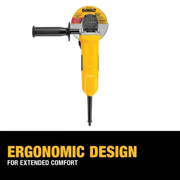 Angle Grinder, 4 1/2 in, 12,000 RPM,