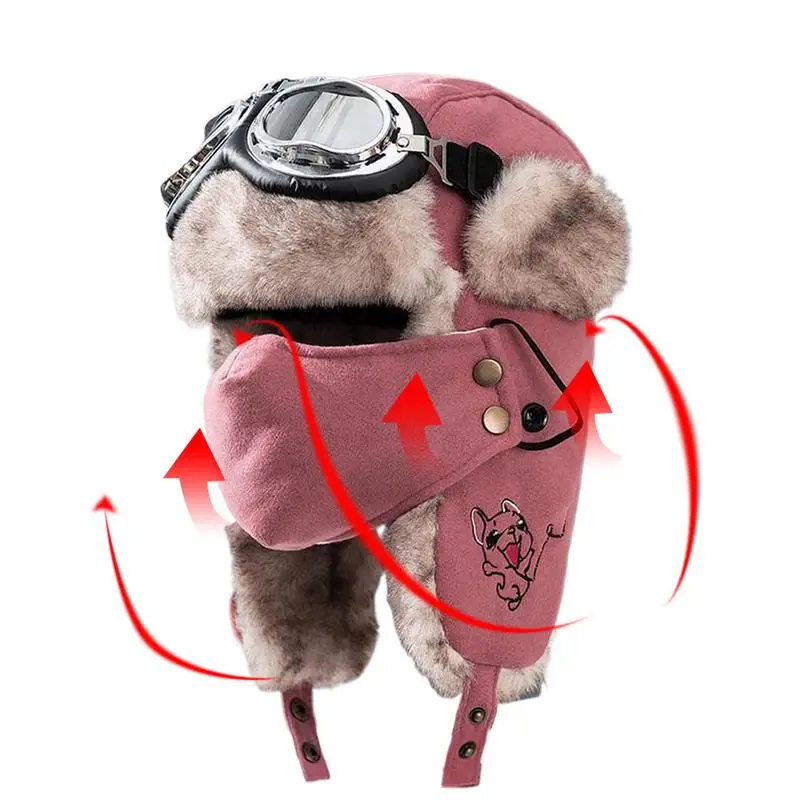 

Winter Trapper Hat Retro Cold Weather Lei Feng Hat Warm Comfortable Trapper Hat For Mountaineering Dog Walking Outdoor Sports