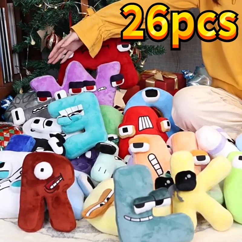 

26 Alphabet Plush Toy Alphabets Alphabet Lore Stuffed Doll Preschool Educational English ABC Letter Toy for Kids