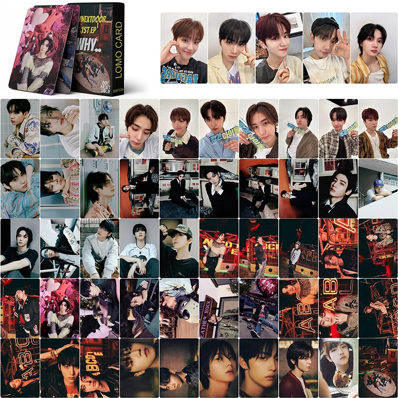 55pcs/set Kpop BOY NEXT DOOR Small WHO! New Album Lomo Cards Double Side Print Photo Cards