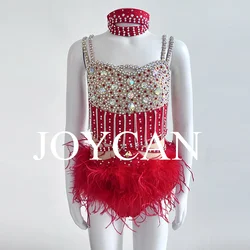 JoyCan Lyrical Dance Dress Jazz Dance Costume Pole Dancing Clothes Girl Performance Training BD3524