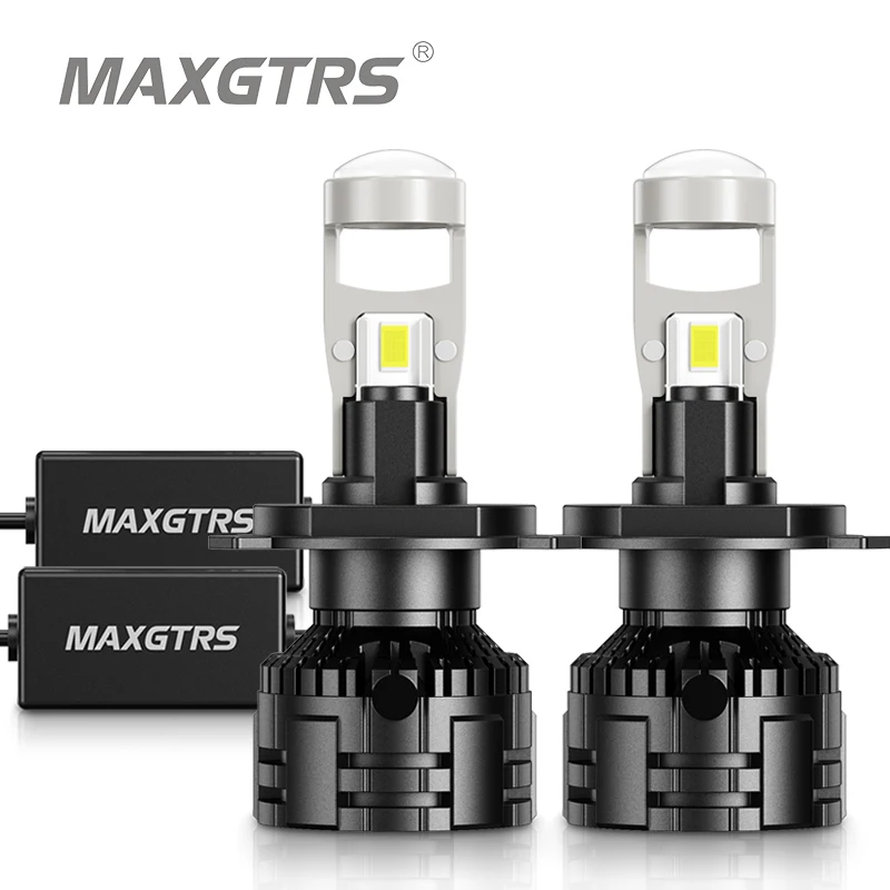 2x H4 Hi/Lo H7 Bi-Led Projector Lens H11 9005 HB3 9006 HB4 Car Headlight Bulb Canbus Lampada 6000K Mini Fog Lamp 12V LHD RHD