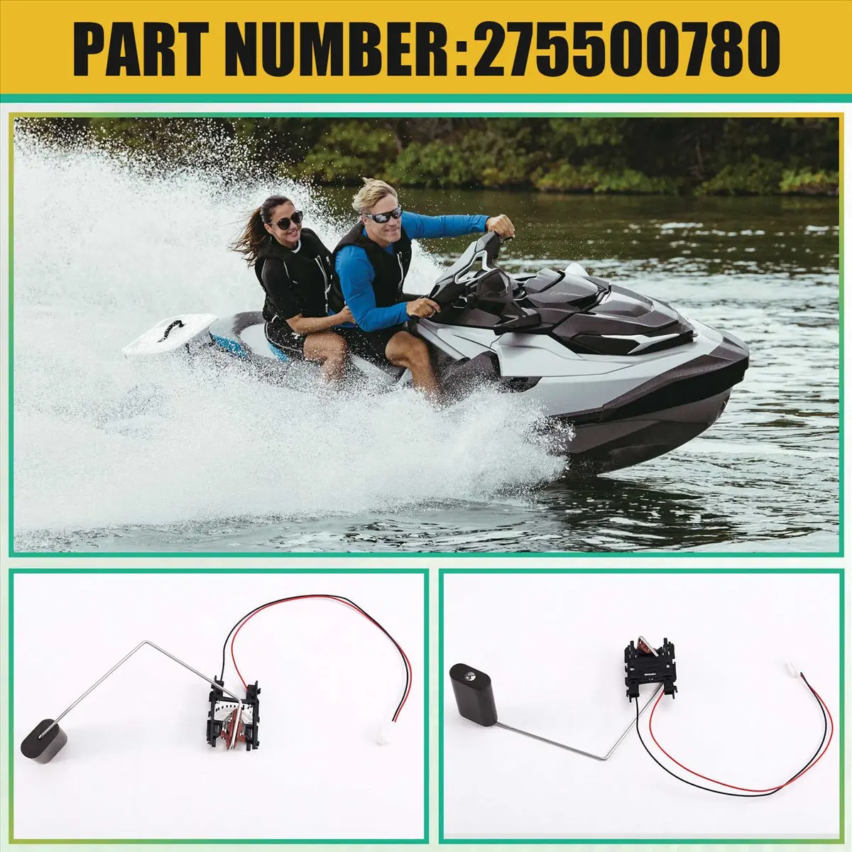 NCSMT 275500780 ATV Fuel Level Sensor for Seadoo 4-TEC RXP RXT GTX GTI GTR SASPK 130 155 215 255 260 300