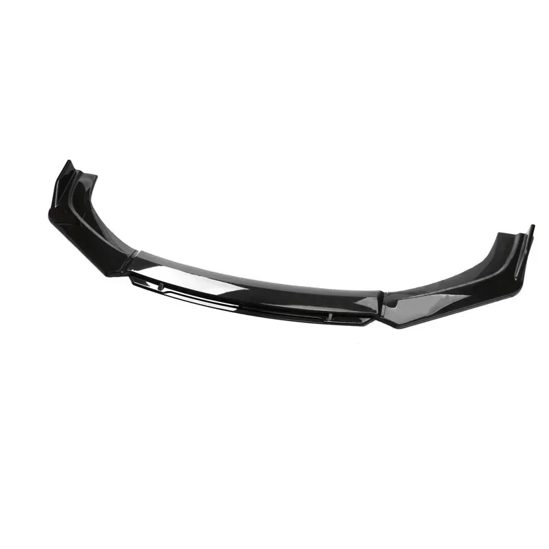 Vierdelige universele auto diffuser voorlip voorbumper spoiler auto bodykit zwart&rood frontspade - afbeelding 1