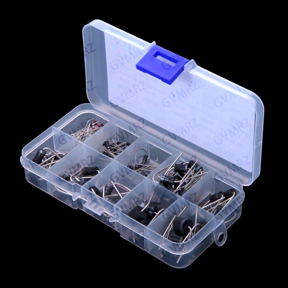 10Values 1N5408 1N5822 SR3100 Schottky 10A10 rectifier fast recovery diode 1N4148 1N4007 1N5819