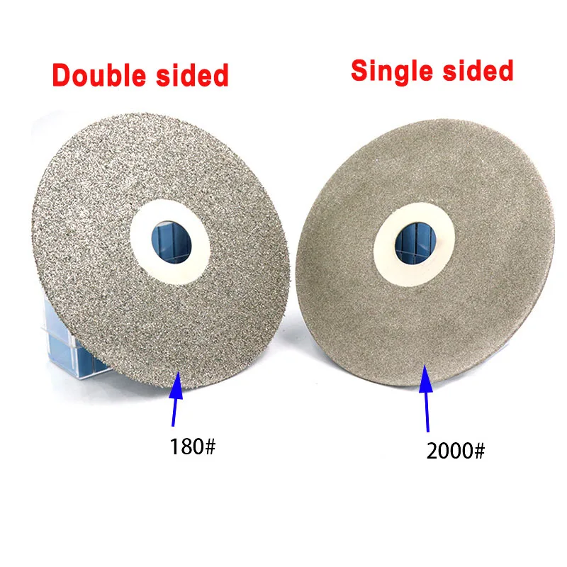 4 Inch Polishing Grinding Disc Diamond Coated Flat Lap Wheel Lapidary Jewelry Polishing Grinding Disc 36-3000 Grit