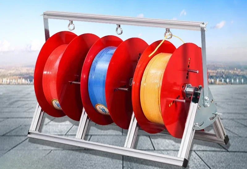 Electrician Wire Pay Off Rack Universal Pay Off Device Foldable Tool BV Three Wire Multi Wire Home Decoration Tool