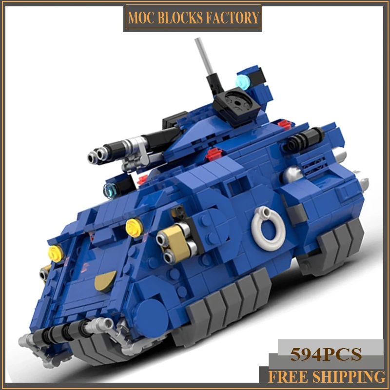 

MOC Building Blocks Military Primary Gladiator Tank Modular Street View Model DIY Assembly Bricks Children Toys Christmas Gifts