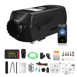 8KW 12V 24V Parking Diesel Air Heater, Upgrade LCD Switch& Smart Bluetooth Control & Ultra quiet oil pump For Truck Boat Camper