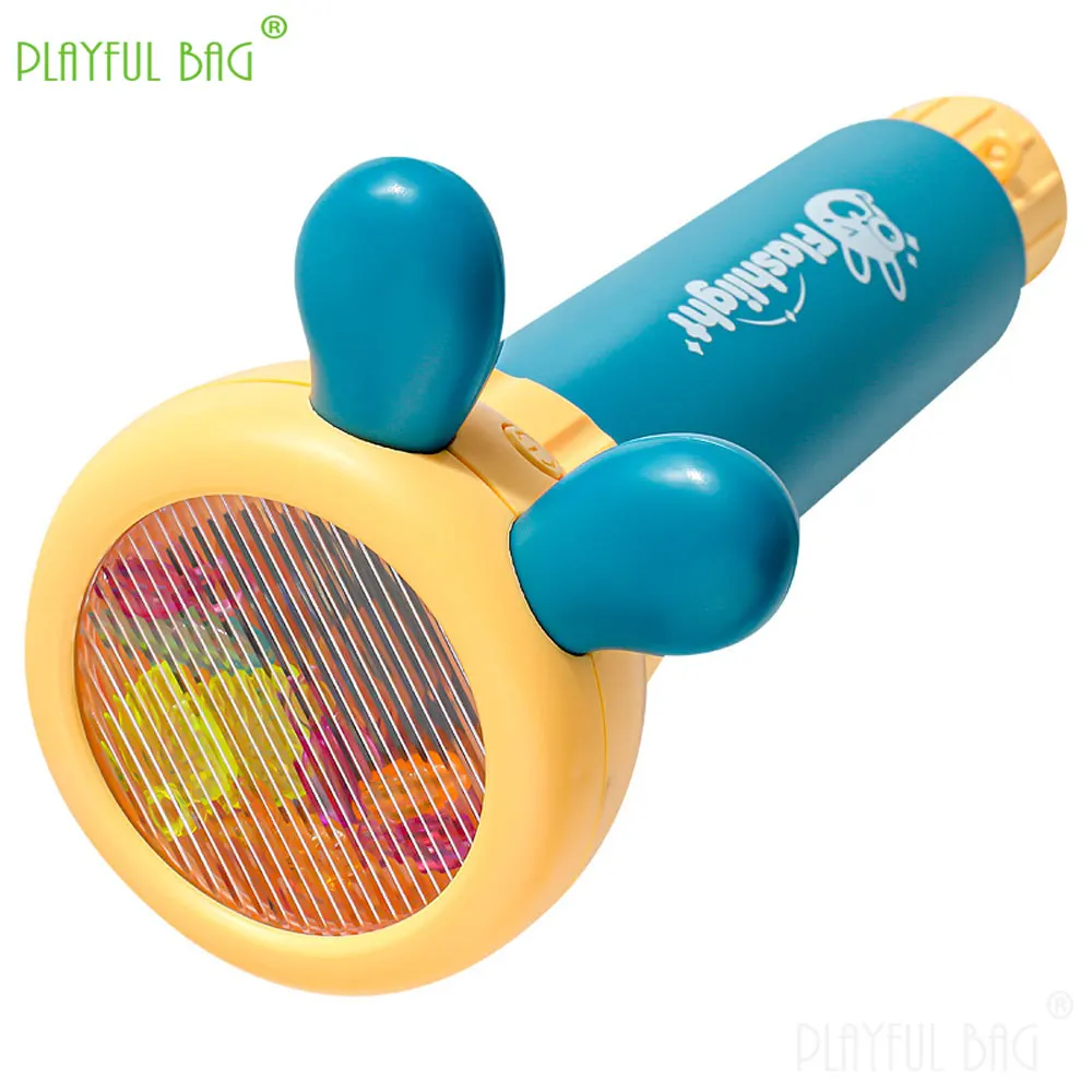 الكرتون الإضاءة المشكال تلسكوب صافرة الفتيان والفتيات الهدايا الوالدين والطفل لغز اللعب السحرية تغيير مصباح يدوي ZG252