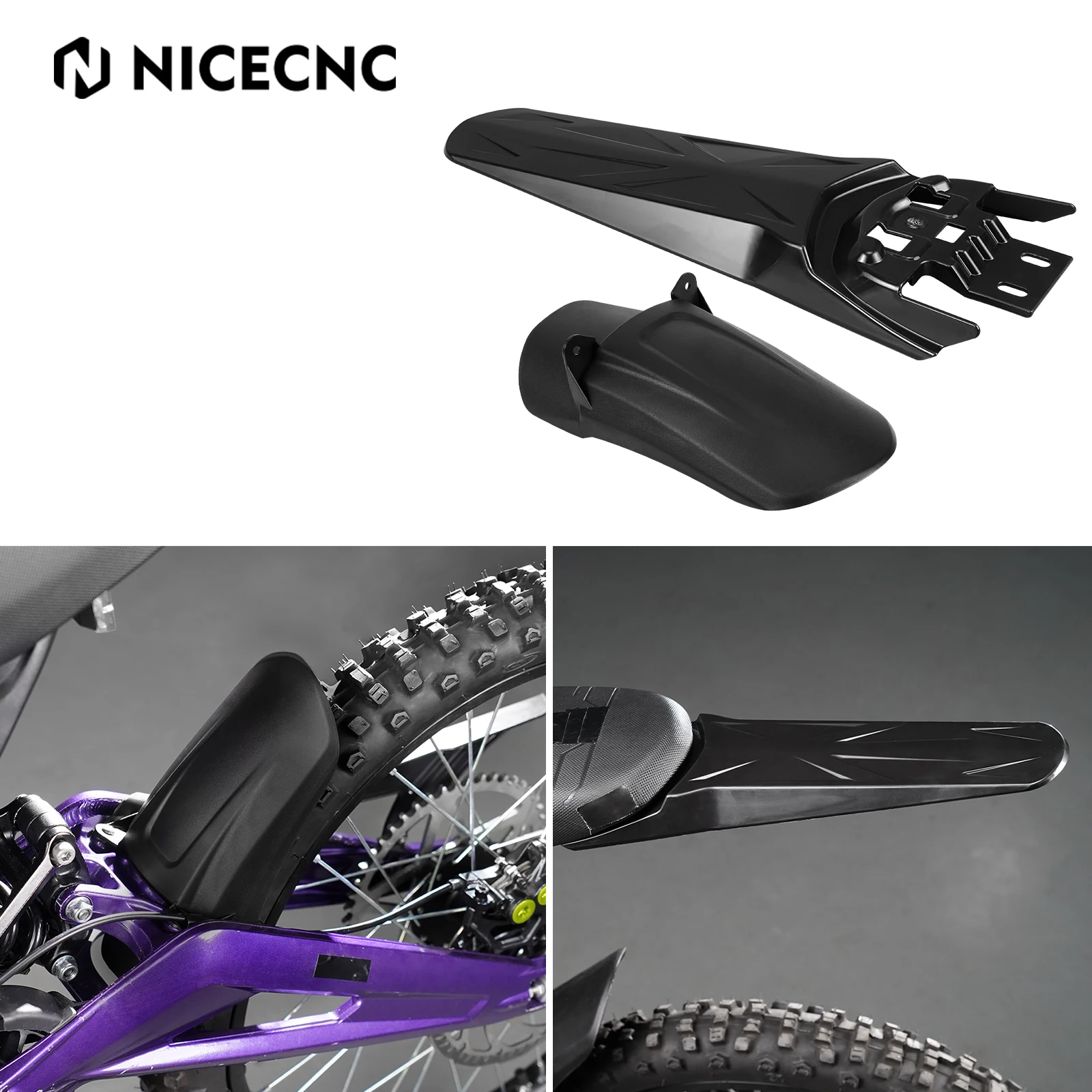 

For Surron light bee X light bee S Sur-ron light bee X/S Dirt Bike Rear Wheel Fender & Extended Longer Rear Fender NICECNC Parts