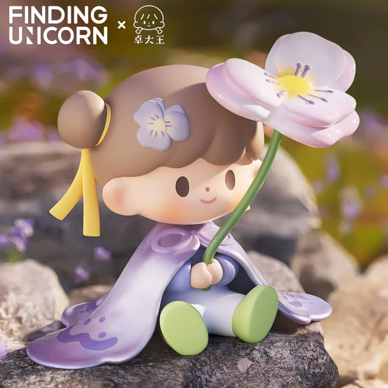 Original Finding Unicorn ZZoton Ancient Travel Series Blind Box, bonecas Designer dos desenhos animados, Figura Misteriosa, Meninas Kawaii, Brinquedos da Moda