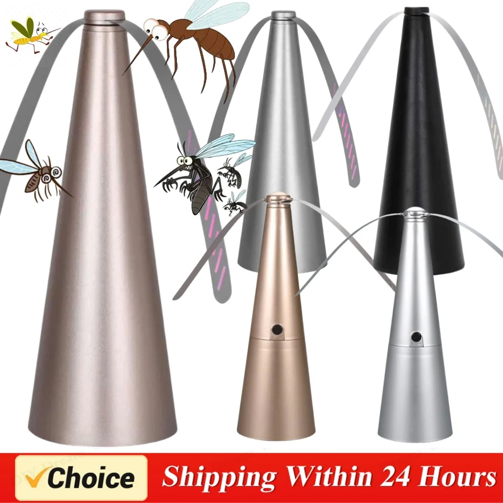 1/2PCS Fly Repellent Automatic Fan Fly Fans Pest Repellent Table Fan Repellent Keep Flies Away Protector Tool Battery/USB Powere image 2
