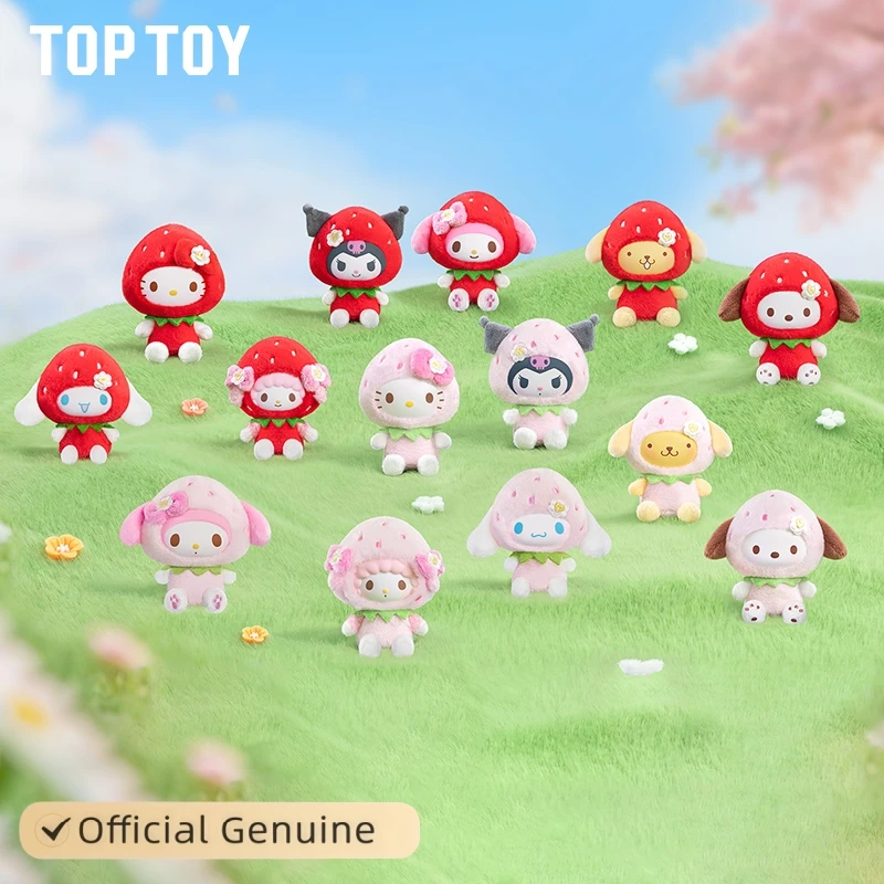 

TOPTOY SANRIO CHARACTERS Sweet Strawberry Series Blind Box Guess Bag Original Toys Doll Cute Anime Figure Ornaments Gift