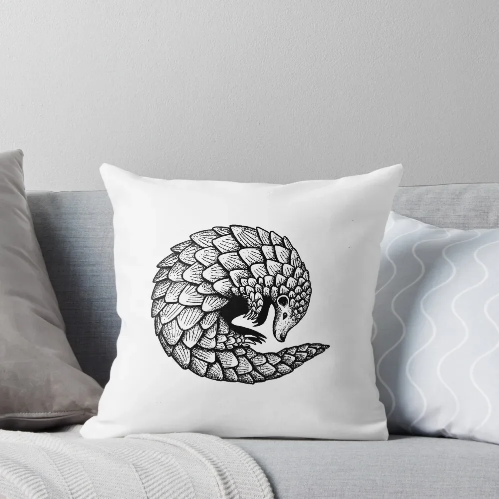 A pangolin named Joshua Throw Pillow Decorative Cushion Cover luxury decor Christmas Pillows