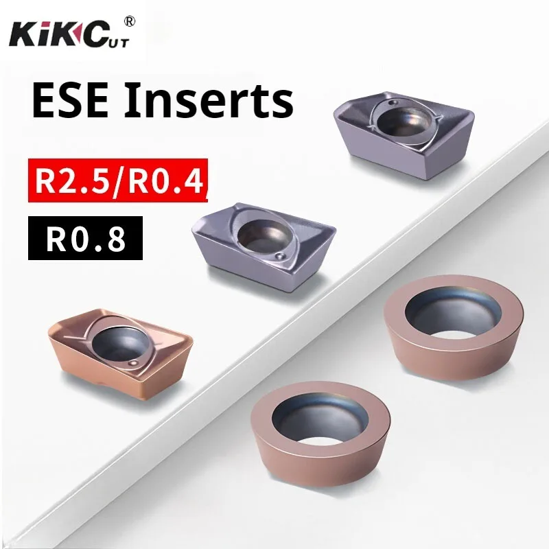 ESE Milling Cutter Bar Inserts JDMT0702 CNC Milling Inserts R0.4 Hard Alloy Milling Insert R2.5
