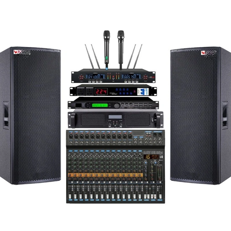 

Dual 15-inch outdoor performance audio KP-625 stage audio lecture hall outdoor waterproof multi-function hall speakers