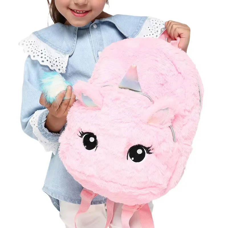 Cute Cartoon Unicorn Backpack Kids School Bags for Girls Soft Pink Bags Children Schoolbag Kindergarten Baby Travel Toy Mochilas