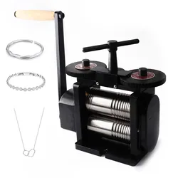 Jewelry Rolling Mill Machine Roller Manual Combination Jewelry Press Tabletting Tool Jewelry DIY Tool - For Metal Sheet Wire Rol