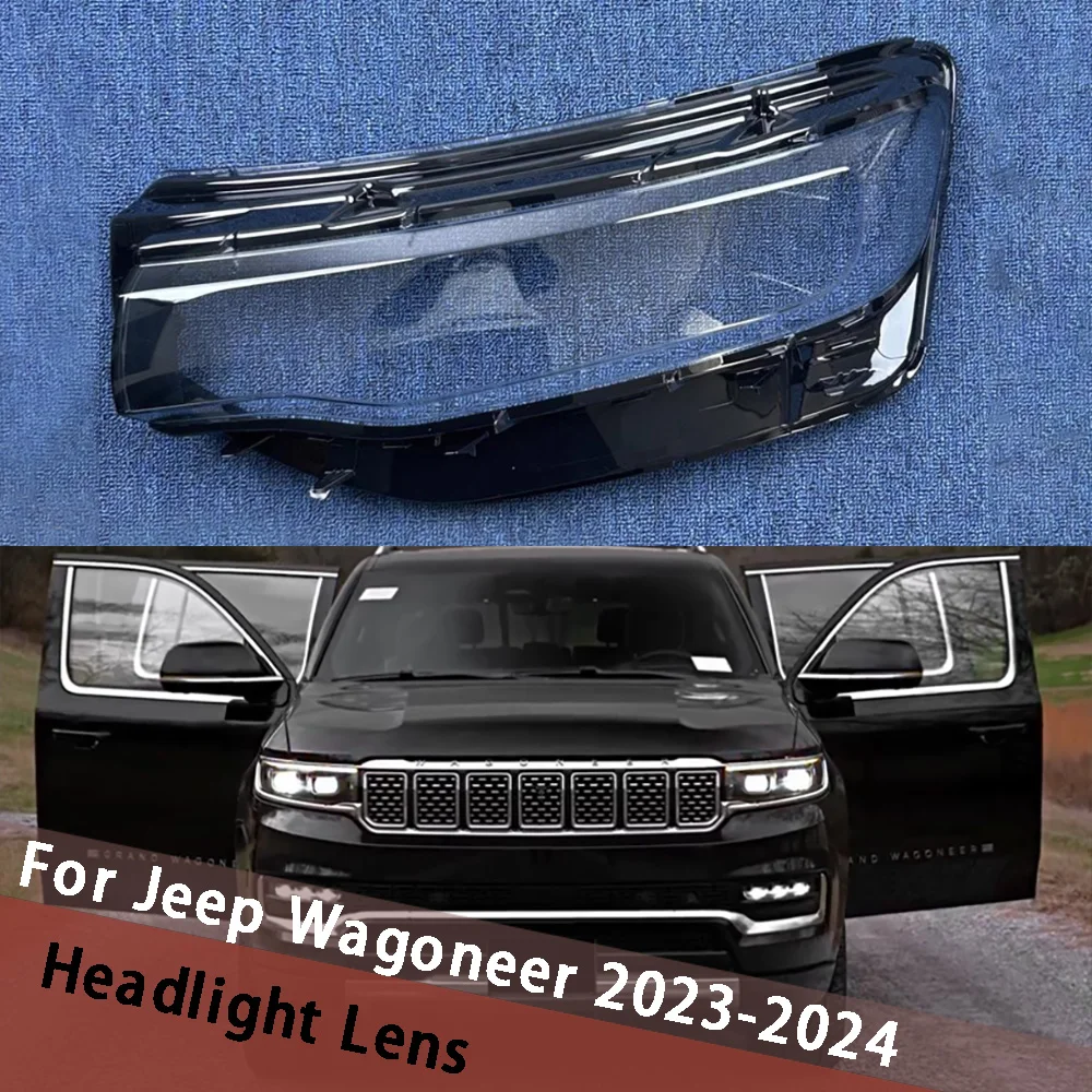 For Jeep Wagoneer 2023 2024 Automotive Parts and Accessories Lampshade Headlight Cover Headlamp Housing Lamp Lampcover Cover