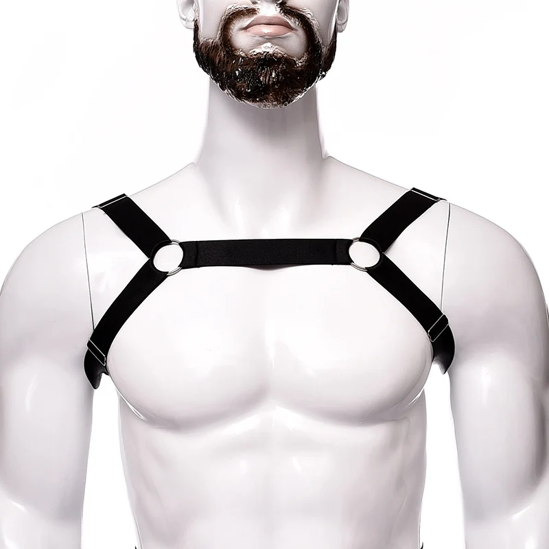 Men Body Sexy Lingerie Neck Backles Underwear Mankini Crop Top Adjustable Bondage Body Harness Cage Sexy Jockstrap Costume