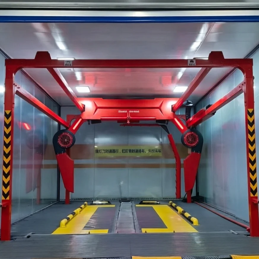 Équipement de nettoyage intelligent directement de l'usine : 360 °   Machine de lavage de voiture automatique sans contact certifiée CE