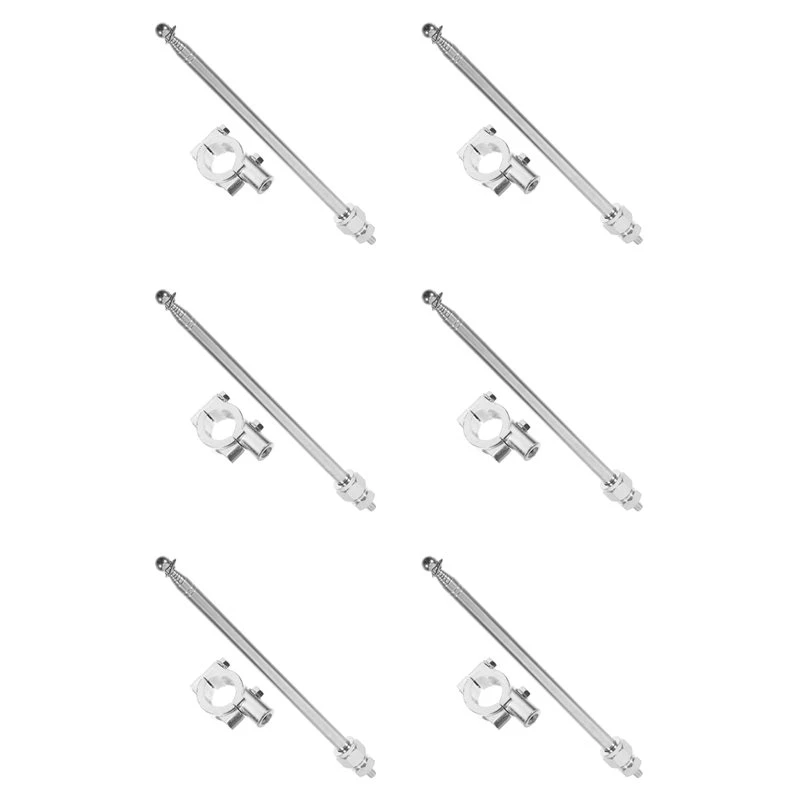 Lo-ok 6X Bike Flag Pole Motorcycle Flagpole Cycling Handlebar Holder Mounting Stand Flag Pole Holder Accessories