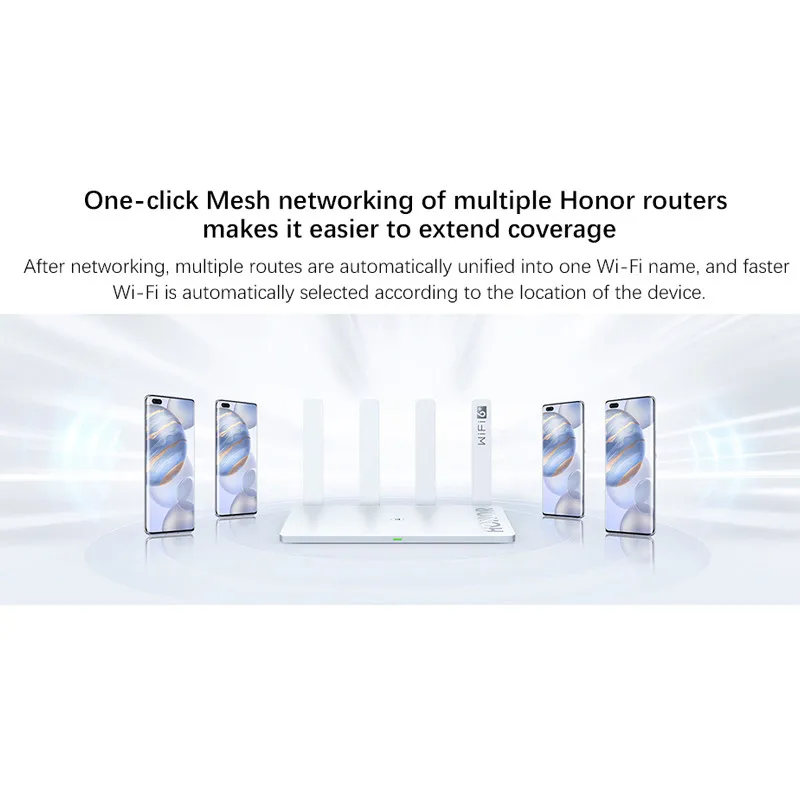 Original Honor Router 3 Wifi 6+ 3000Mbps 2.4 GHz & 5 GHz Dual-core 128 MB Wireless wifi extender Smart Home Router Easy setup