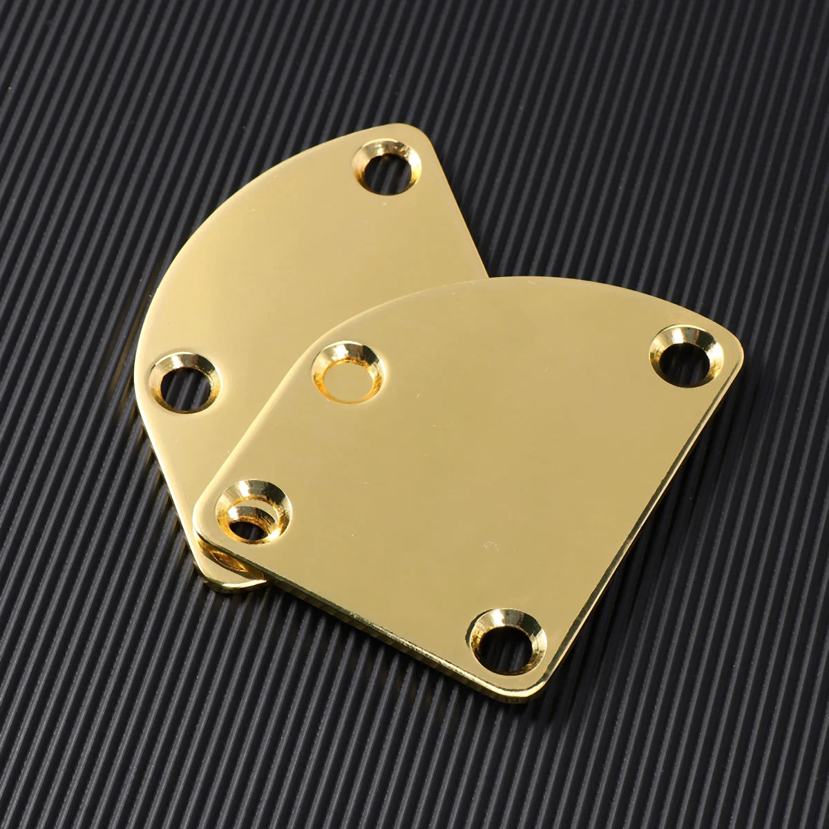 2 Pcs Guitar Neck Joint Plate Connecting Board Engraved Accessories Electric Bass