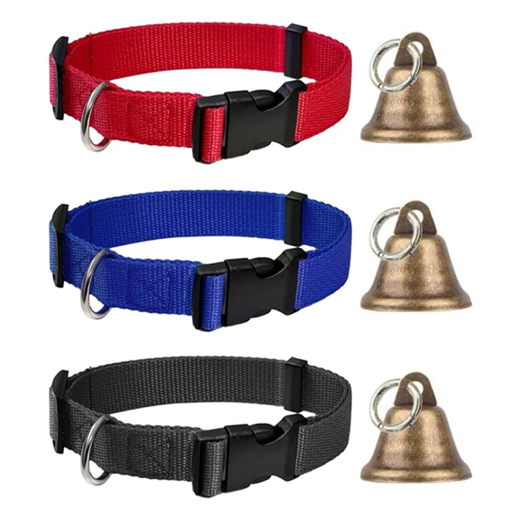 Collares de cabra con campanas, campanas para pastoreo de ovejas y caballos, Collar ajustable para mascotas, campana fuerte antipérdida para animales de granja pequeños, ovejas y vacas, 1 ud.