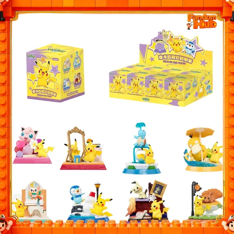 genuine-pokemon-pikachu-with-friends-series-blind-box-piplup-jigglypuff-ditto-mimikyu-psyduck-squirtle-vulpix-rowlet-model-toy
