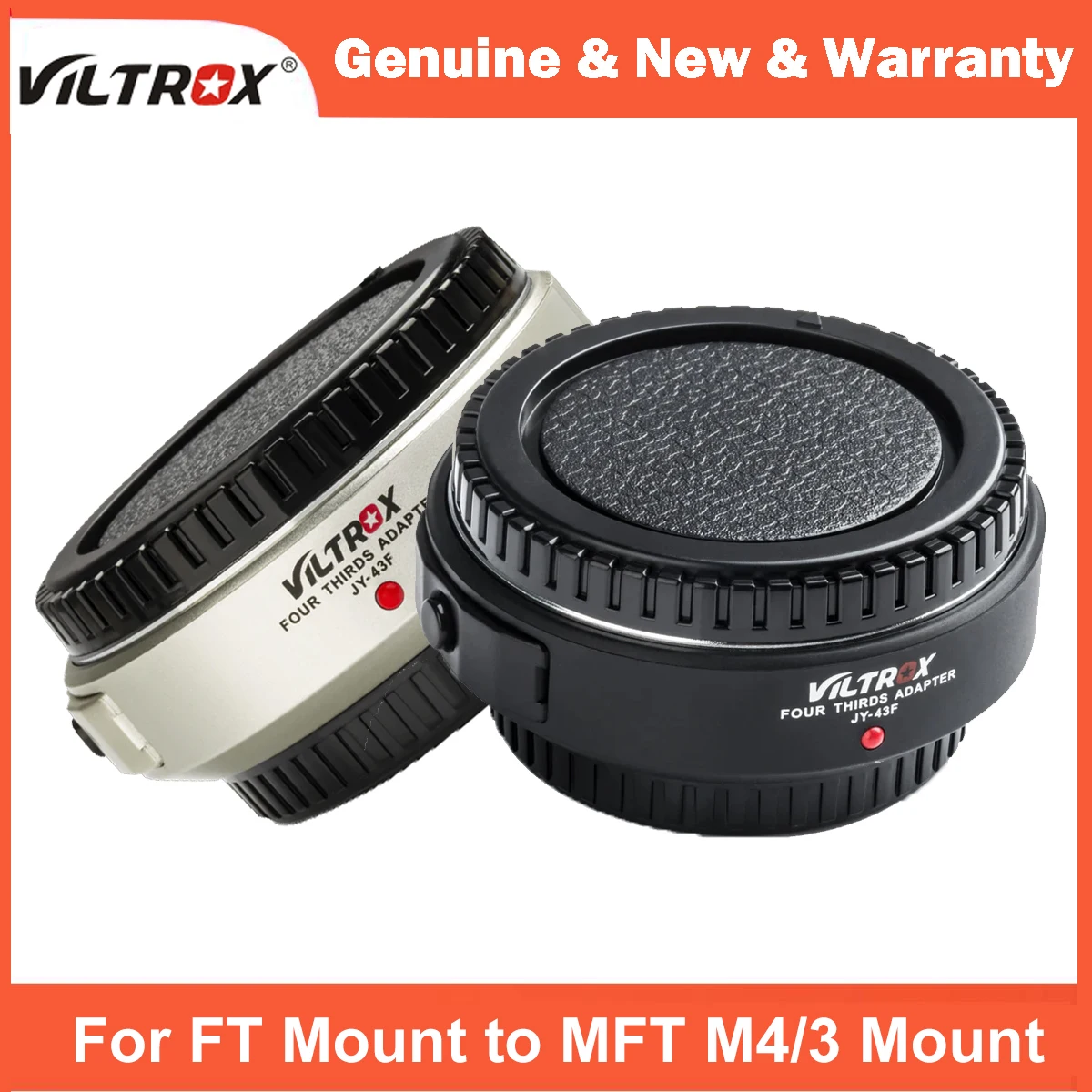 

Адаптер для объектива Viltrox JY-43F 4/3 на камеры Micro 4/3 с автофокусом для Panasonic GH5 GX85 G7, Olympus E-M1II E-M5II E-M10III