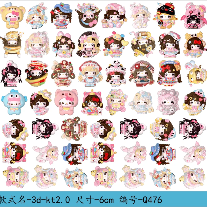 

Sanrio акриловая нашивка 2/4/6/8 см популярный аниме ручной работы DIY брелок наклейка на холодильник брошь клип ювелирные аксессуары материал