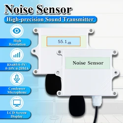 Sensore di rumore RS485 0-5V 0-10V 4-20MA uscita 4G misuratore di Decibel ad alta precisione trasmettitore di rumore a bordo modulo TTL