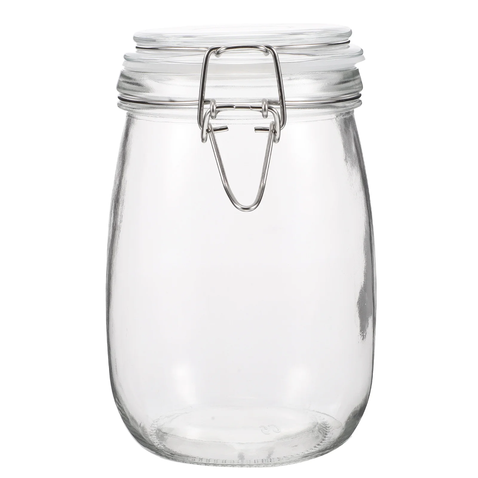 

1Pcs Glass Storage Bottle Transparent Large Capacity Sealed Jar for Powdered Seasoned Tea Storage Empty Glass Jar